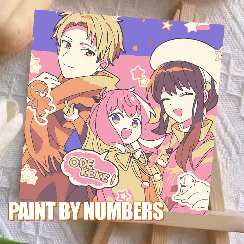 [20x20] Paint By Number Painting By Numbers Kit DIY Digital Oil Lukisan Canvas Seri Anime 2