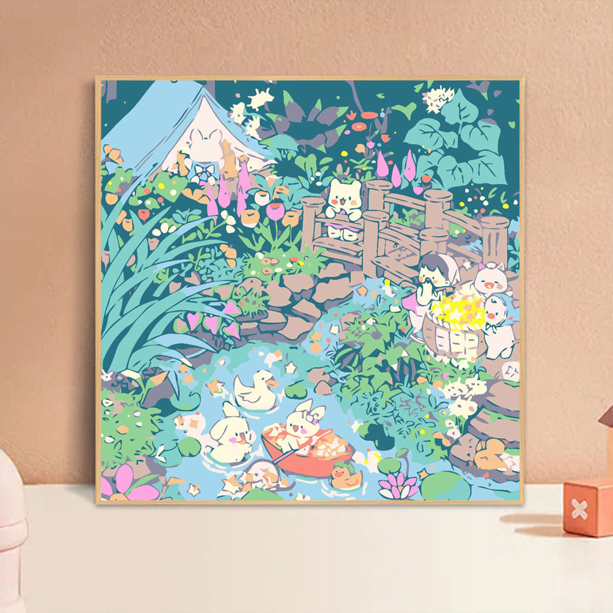 [20x20] Paint By Number Painting By Numbers Kit DIY Digital Oil Lukisan Canvas Seri O