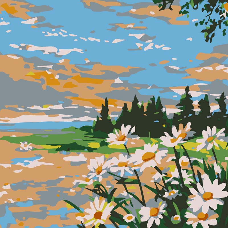 [20x20] Paint By Number Painting By Numbers Kit DIY Digital Oil Lukisan Canvas Seri L