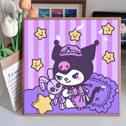 [20x20] Paint By Number Painting By Numbers Kit DIY Digital Oil Lukisan Canvas Seri Sanrio 2