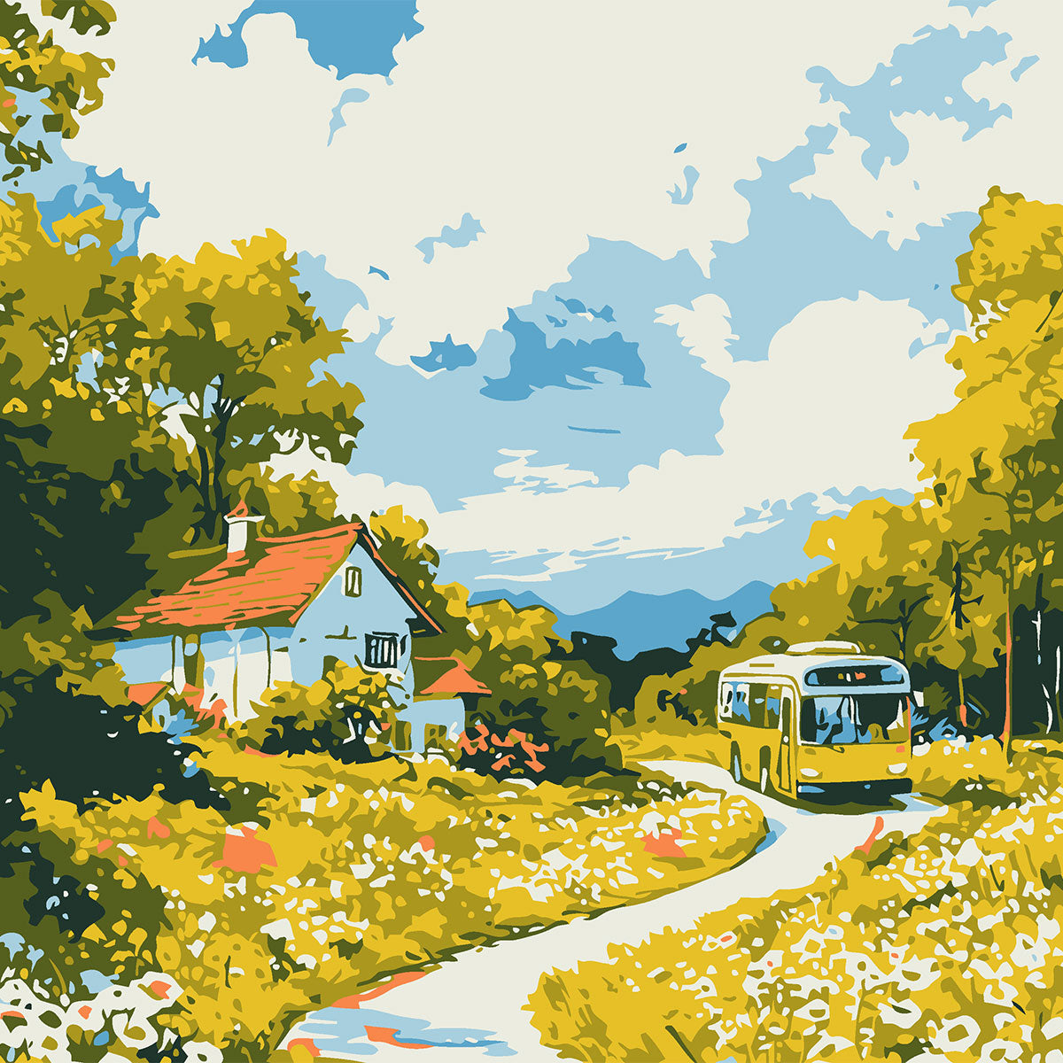 [20x20] Paint By Number Painting By Numbers Kit DIY Digital Oil Lukisan Canvas Seri L