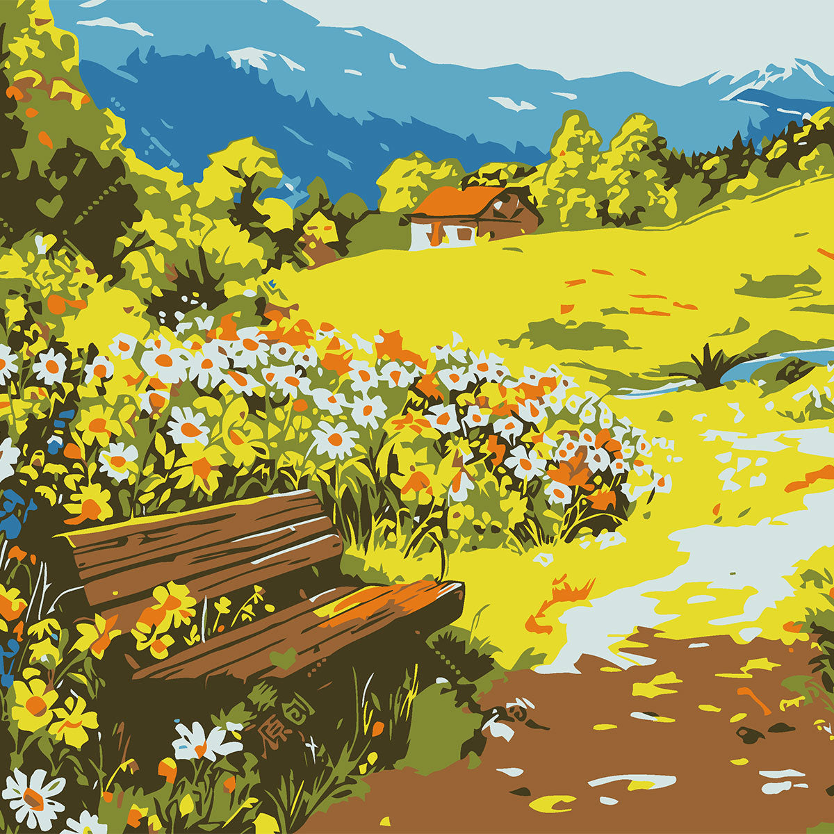 [20x20] Paint By Number Painting By Numbers Kit DIY Digital Oil Lukisan Canvas Seri L