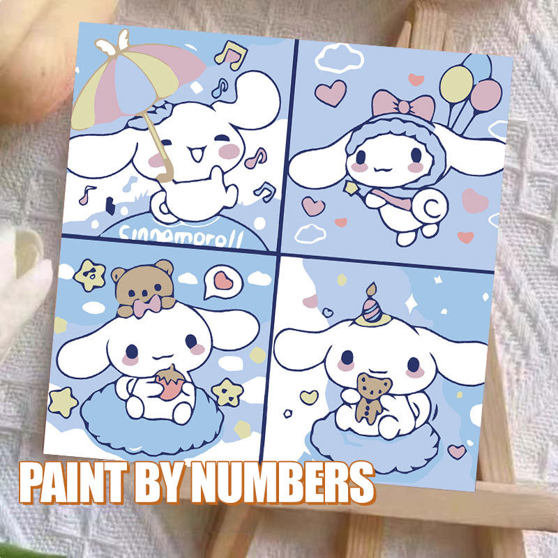 [20x20] Paint By Number Painting By Numbers Kit DIY Digital Oil Lukisan Canvas Seri Sanrio 1