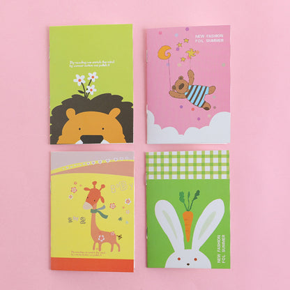 Buku Notes Bergaris Kecil Memo Catatan Mini Gambar Kartun Lucu DCA0453