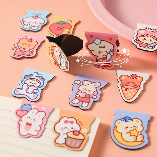 Pembatas Buku Capybara Magnet Karakter Kartun Bookmark Magnetic