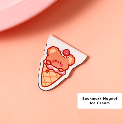 Pembatas Buku Capybara Magnet Karakter Kartun Bookmark Magnetic