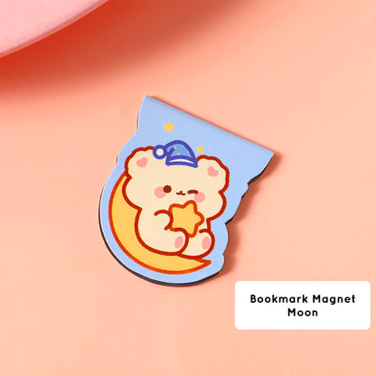 Pembatas Buku Capybara Magnet Karakter Kartun Bookmark Magnetic