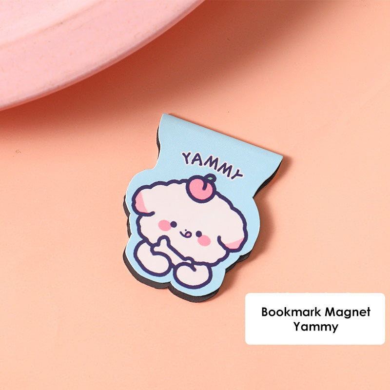 Pembatas Buku Capybara Magnet Karakter Kartun Bookmark Magnetic