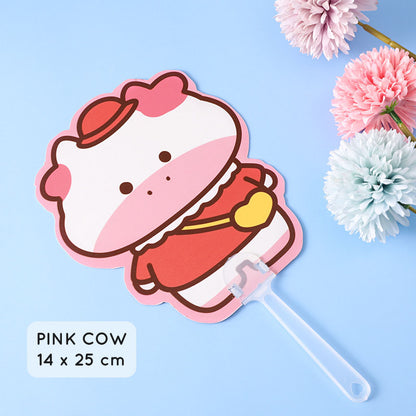 Kipas Tangan Karakter Kartun Lucu Hand Fan Cute Capybara Panda Animal Cartoon