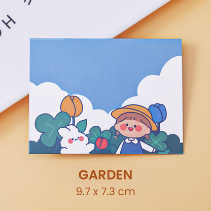 Kartu Ucapan Mini Lipat Greeting Card Karakter Lucu