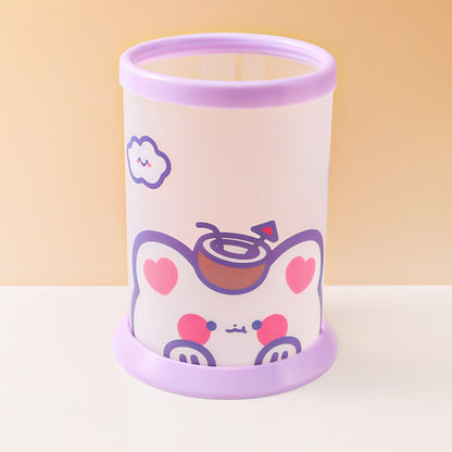 Tempat Pensil Tabung Motif Karakter Lucu Kotak Make Up Desk Organizer DCA0790