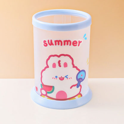Tempat Pensil Tabung Motif Karakter Lucu Kotak Make Up Desk Organizer DCA0790