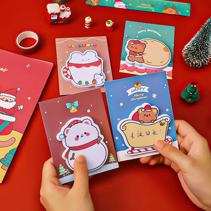 Sticky Notes Catatan Kecil Mini Memo Pad Lucu Motif Natal Karakter Santa Lucu DCA0899