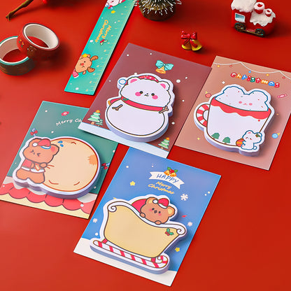 Sticky Notes Catatan Kecil Mini Memo Pad Lucu Motif Natal Karakter Santa Lucu DCA0899