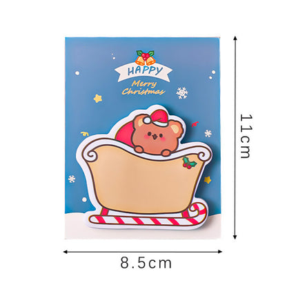 Sticky Notes Catatan Kecil Mini Memo Pad Lucu Motif Natal Karakter Santa Lucu DCA0899