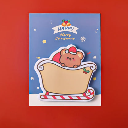 Sticky Notes Catatan Kecil Mini Memo Pad Lucu Motif Natal Karakter Santa Lucu DCA0899
