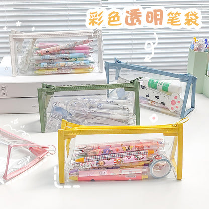 Mini Pouch Transparant Tempat Pensil Tas Kosmetik Travel Make Up Hp Lucu Mudah Dibawa DCA0979