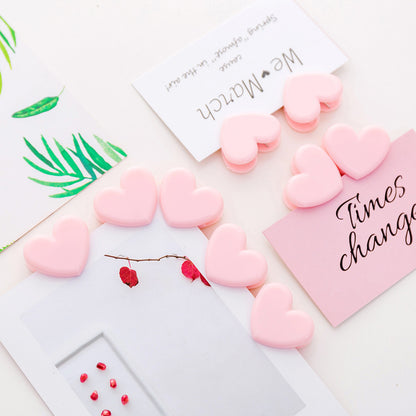 Paper Clip Transparant Heart Love Hati Klip Transparan Penjepit Kertas Folder