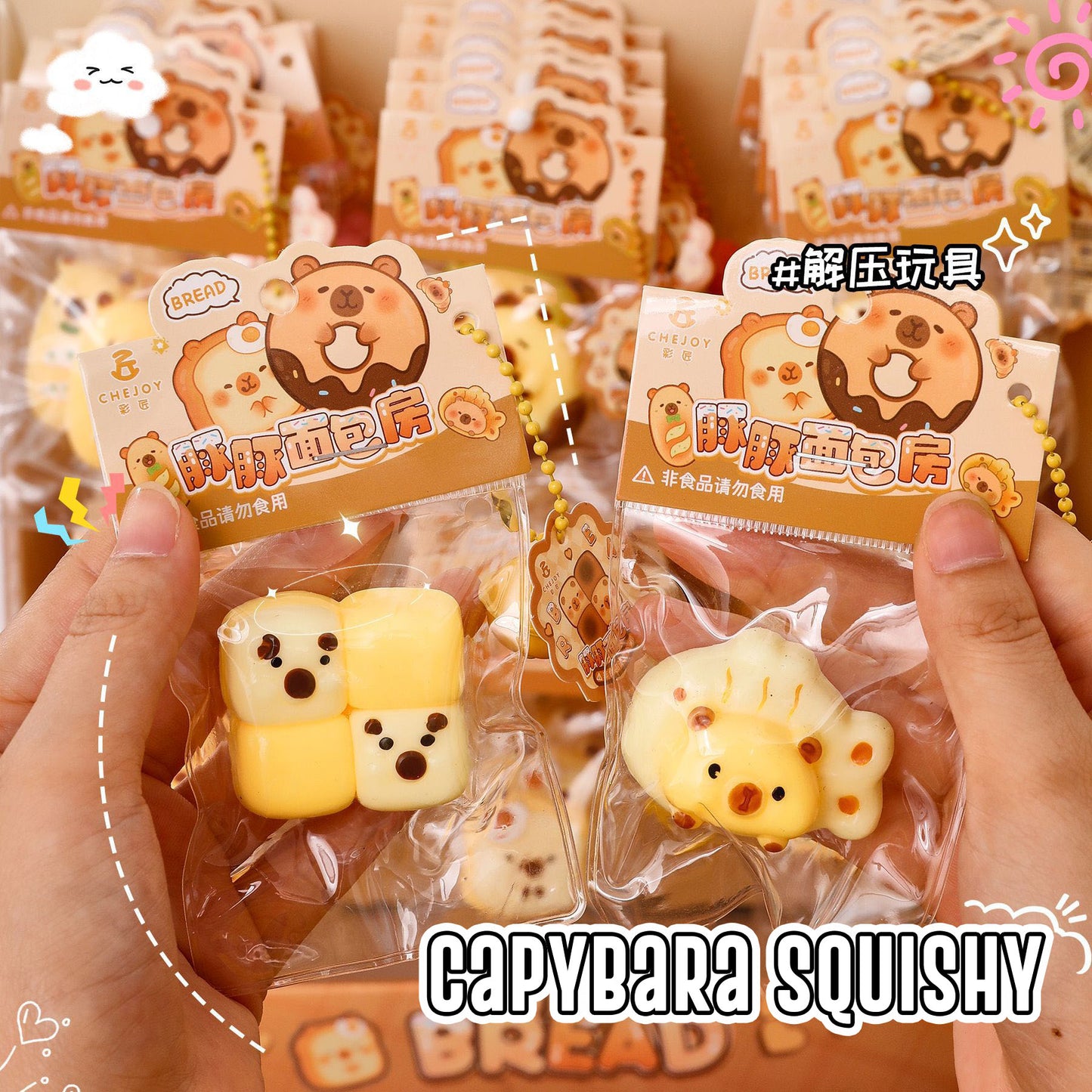 Cute Stuff squishy lucu super squeezy mainan pencet anak stress relief snack fruit vegetable