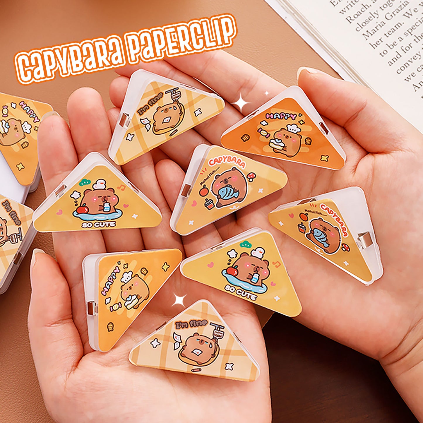 Paper Clip Segitiga Motif Animal Jepit Sudut Kertas Binatang Lucu