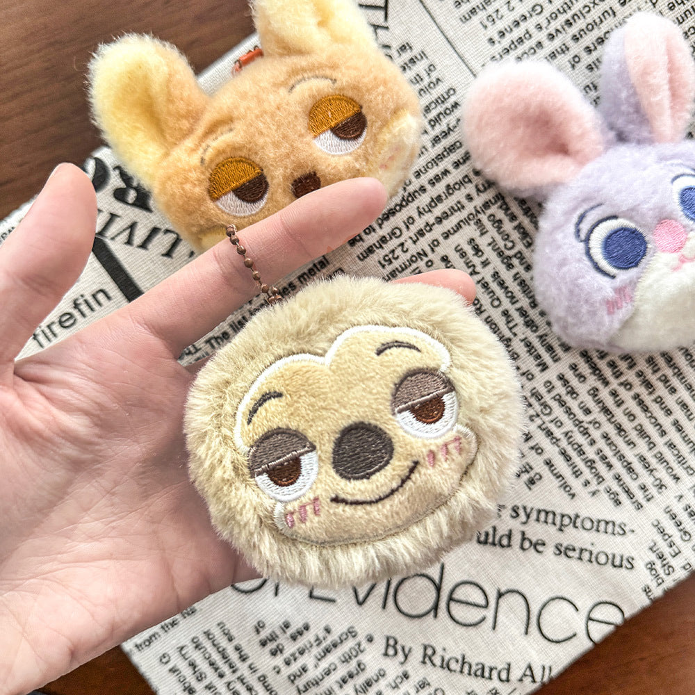 Gantungan Kunci Tas Lucu Hiasan Boneka Cute Plush Animal Doll Souvenir Zootopia Rabbit Fox DCA1708