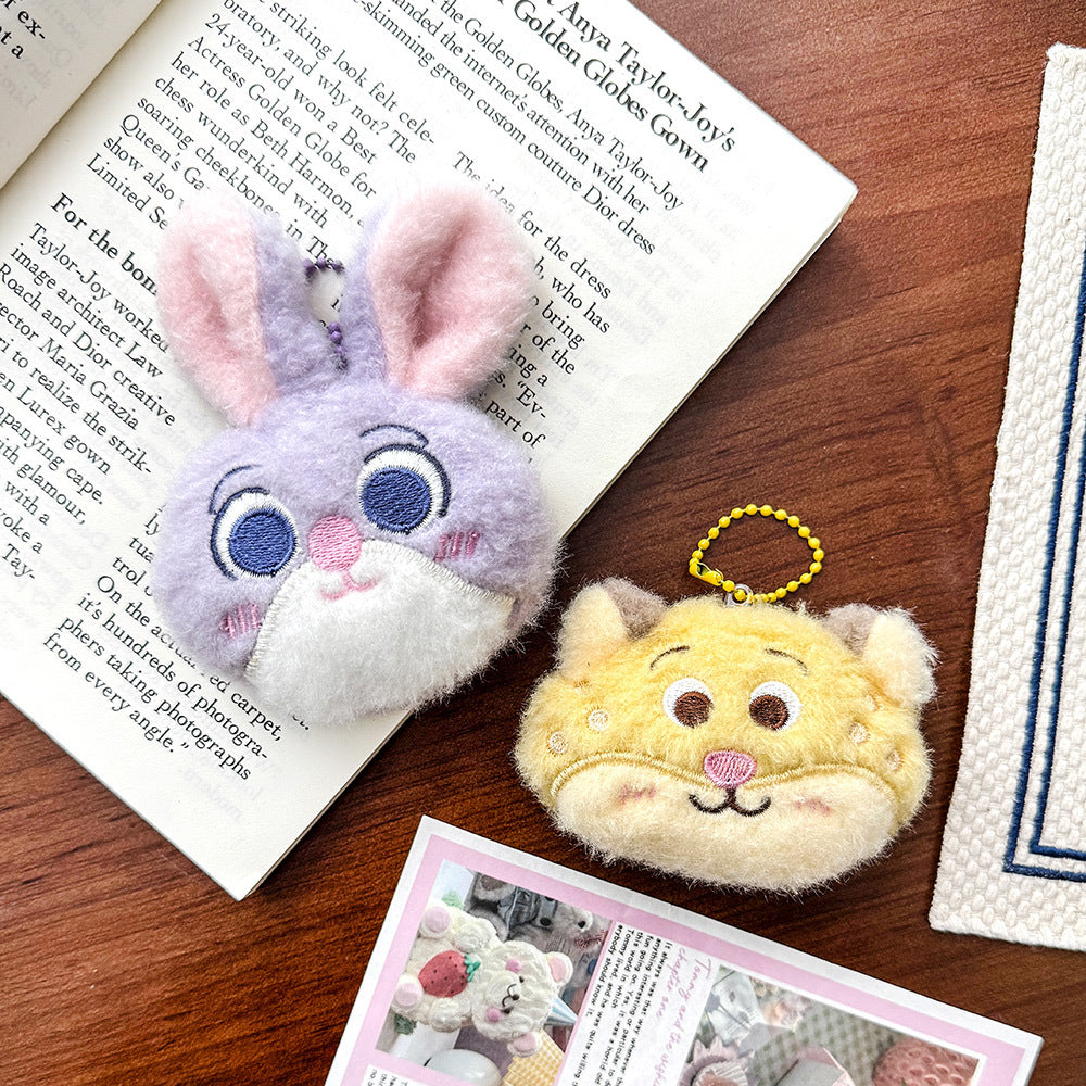 Gantungan Kunci Tas Lucu Hiasan Boneka Cute Plush Animal Doll Souvenir Zootopia Rabbit Fox DCA1708