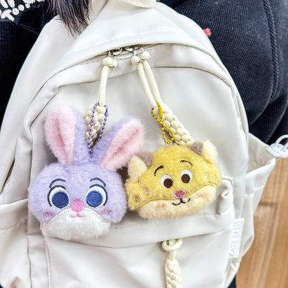 Gantungan Kunci Tas Lucu Hiasan Boneka Cute Plush Animal Doll Souvenir Zootopia Rabbit Fox DCA1708