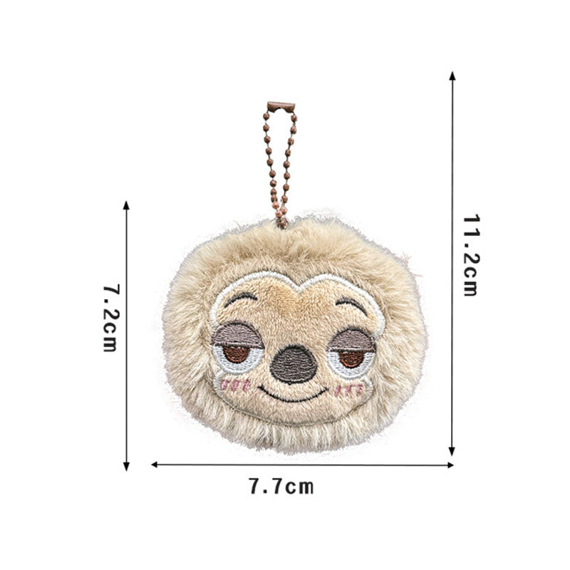Gantungan Kunci Tas Lucu Hiasan Boneka Cute Plush Animal Doll Souvenir Zootopia Rabbit Fox DCA1708