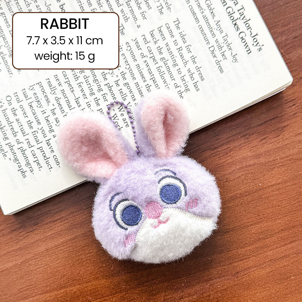 Gantungan Kunci Tas Lucu Hiasan Boneka Cute Plush Animal Doll Souvenir Zootopia Rabbit Fox DCA1708
