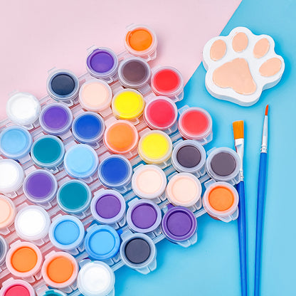Cat Akrilik Set Acrylic Paint Kit 8 Warna dan 1 Kuas Seni Lukis Hobby DCA1763