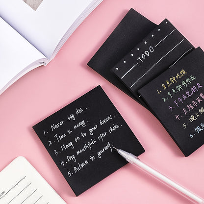 Black Sticky Notes Hitam Polos Catatan Memo Kecil DCA1970