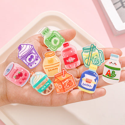 Paper Clip Akrilik Motif Botol Minum Lucu Penjepit Kertas Catatan Sekolah Kantor
