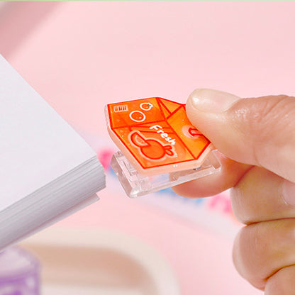 Paper Clip Akrilik Motif Botol Minum Lucu Penjepit Kertas Catatan Sekolah Kantor