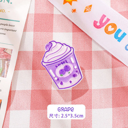 Paper Clip Akrilik Motif Botol Minum Lucu Penjepit Kertas Catatan Sekolah Kantor