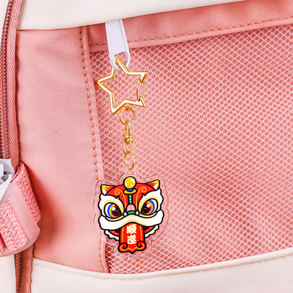 Gantungan Kunci Bintang Akrilik Acrylic Star Imlek CNY Keychain DCA2207