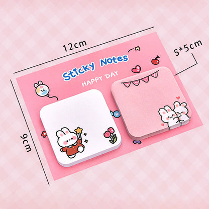 Sticky Notes 60 Lembar Kotak Persegi Lucu Full Color Catatan Tempel Aesthetic DCA2402