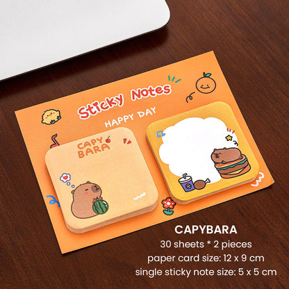 Sticky Notes 60 Lembar Kotak Persegi Lucu Full Color Catatan Tempel Aesthetic DCA2402
