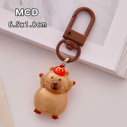Gantungan Kunci Tas Resin Gift Kado Ganci Bag Charm Keychain Capybara DCA2424