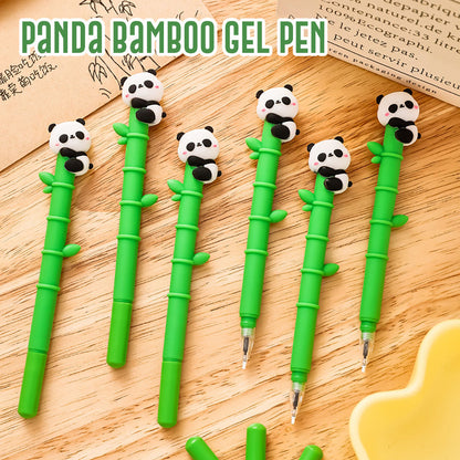 Pulpen Gel Motif Hewan Panda Bambu Bolpoin Bolpen Karakter Lucu