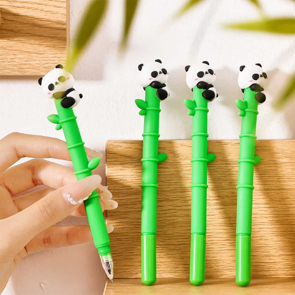 Pulpen Gel Motif Hewan Panda Bambu Bolpoin Bolpen Karakter Lucu