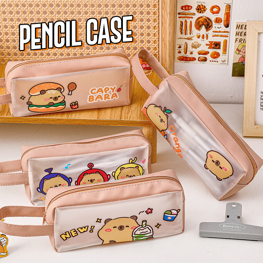 Kotak Tempat Pensil Capybara Kapasitas Besar Tepak Pencil Case Kapibara DCA2485