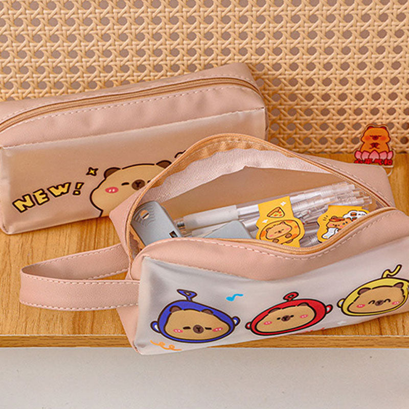 Kotak Tempat Pensil Capybara Kapasitas Besar Tepak Pencil Case Kapibara DCA2485