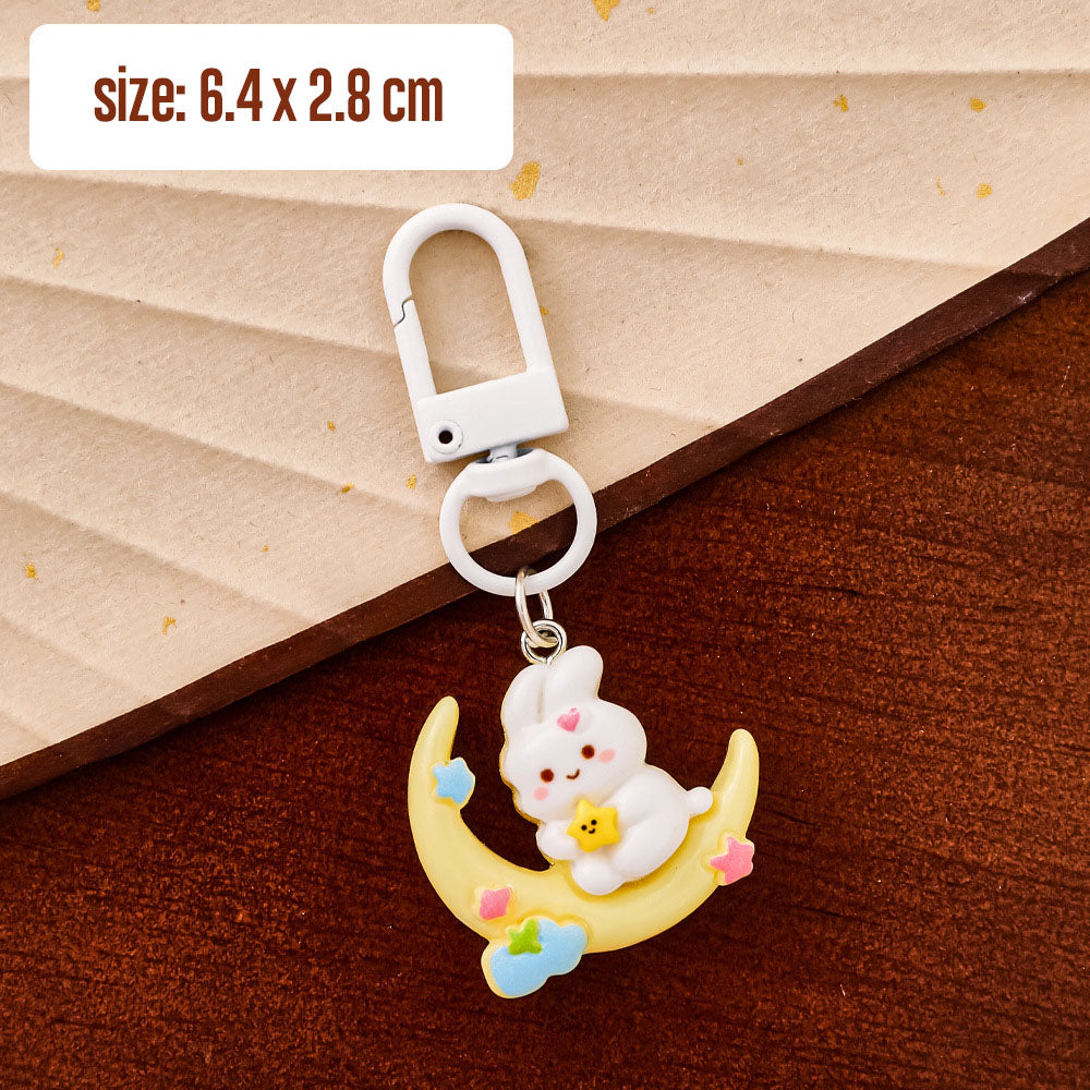 Gantungan Kunci Tas Resin Lucu Ganci Bag Charm Keychain Animal Capybara DCA2424