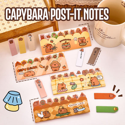 Sticky Notes Capybara 120 Lembar Capybara Lucu Kertas Memo Penanda Pembatas Buku DCA2587