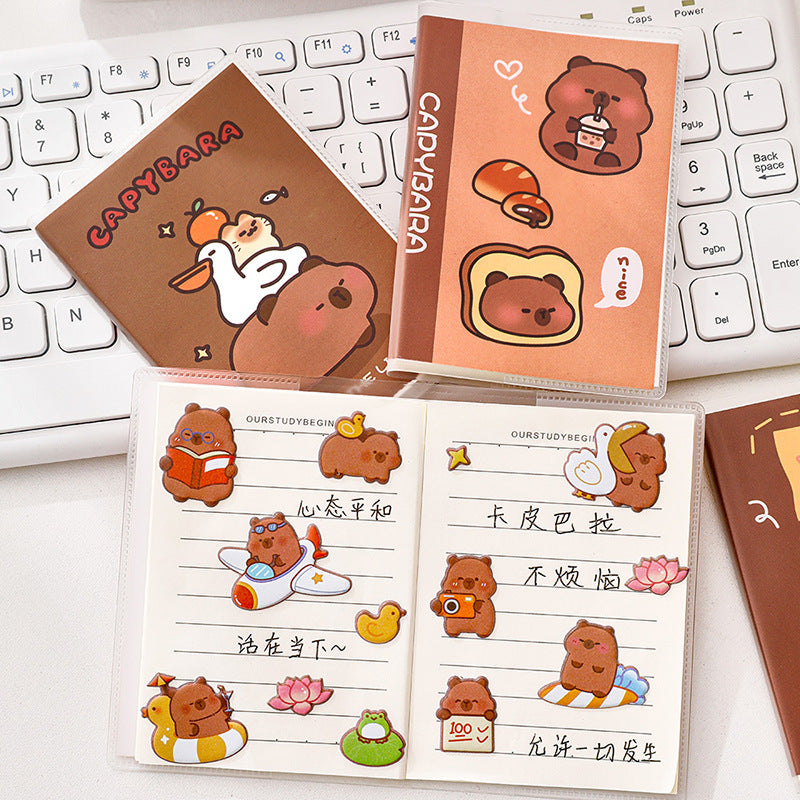Notebook Mini A7 Buku Tulis Memo Sampul Waterproof Motif Karakter Lucu DCA2018