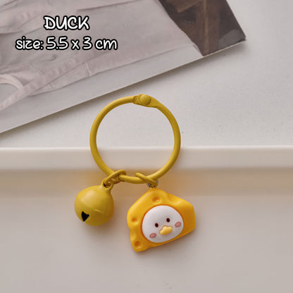 Gantungan Kunci Tas Resin Lucu Ganci Bag Charm Keychain Animal Capybara DCA2424