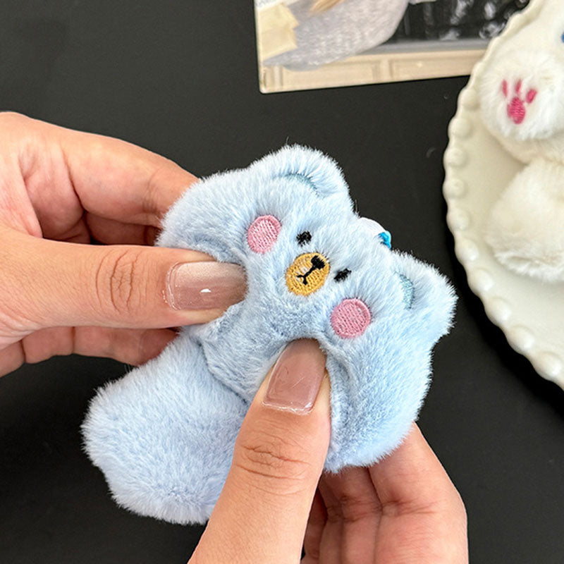 Gantungan Kunci Boneka Hewan Lucu Planet Cat Bear Rabbit Tail Keychain DCA2612