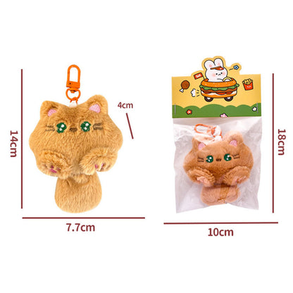 Gantungan Kunci Boneka Hewan Lucu Planet Cat Bear Rabbit Tail Keychain DCA2612