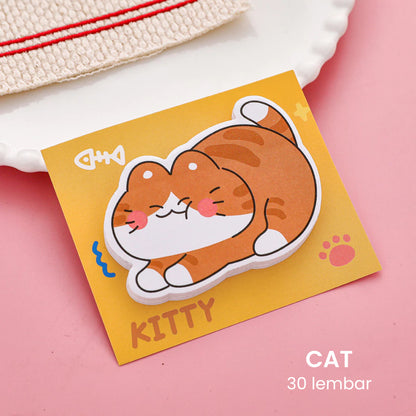 Sticky Notes Memo Pad Lucu Motif Hewan Capybara Kucing Anjing DCA2652