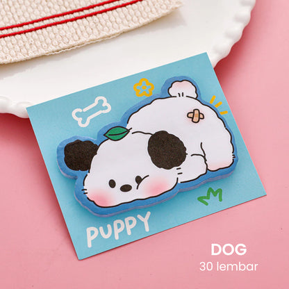 Sticky Notes Memo Pad Lucu Motif Hewan Capybara Kucing Anjing DCA2652